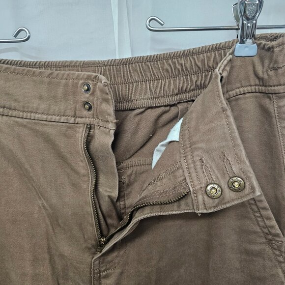 Arizona Brown Cargo Pants Boho Gorpcore Y2K Granola Crunchy 7 - Picture 5 of 14